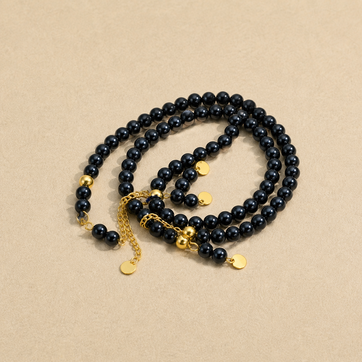 Premium Pearl Beads Tasbeeh- Black