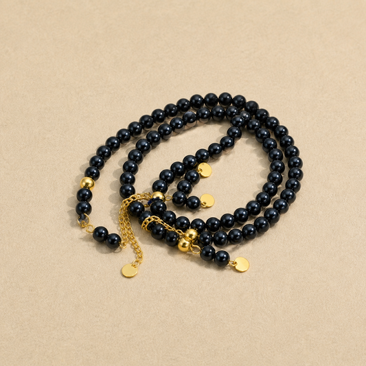 Premium Pearl Beads Tasbeeh- Black